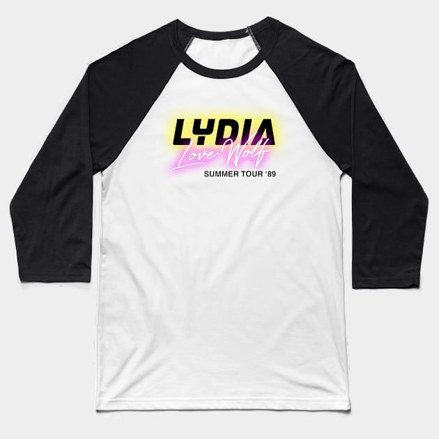 Lydia Baseball T-Shirt by Long Cat Media